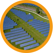 Agrivoltaïsme davele : Photo d'un centrale de panneaux solaire